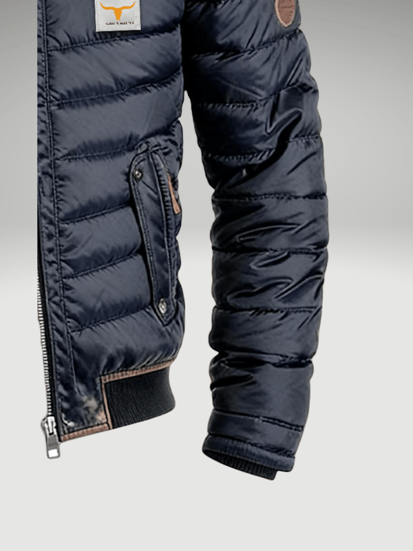 André Ferran Quilted Bomber Jacket
