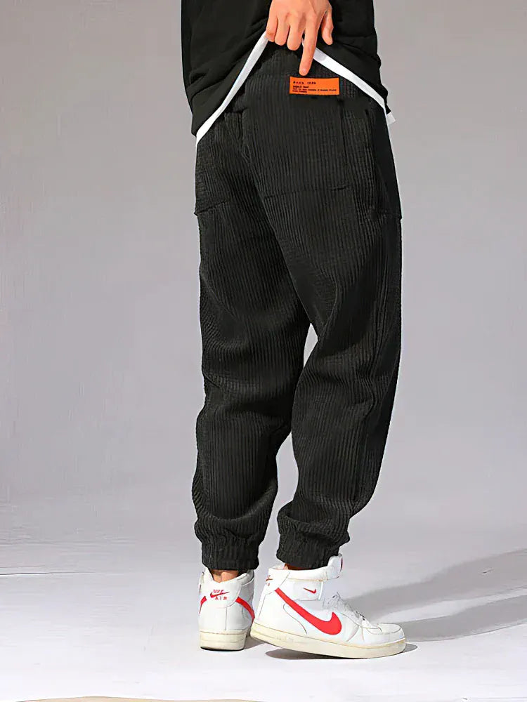 André Ferran Ribbed Corduroy Joggers