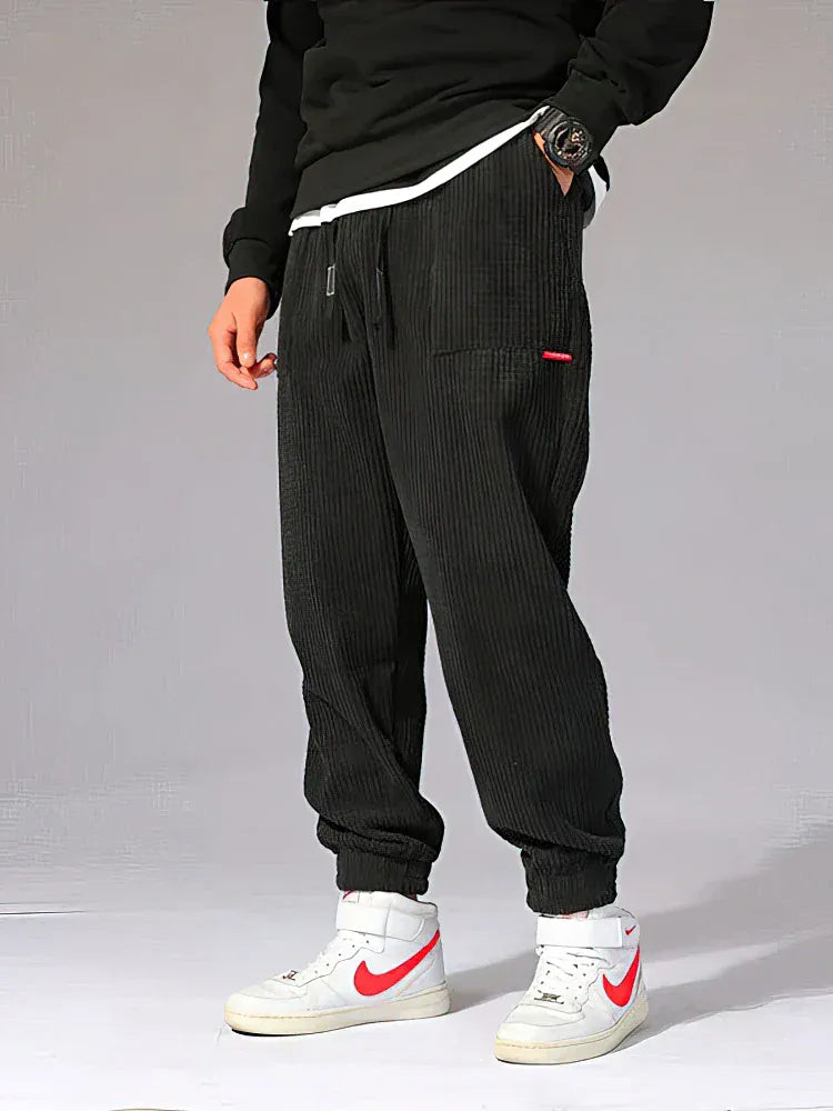 André Ferran Ribbed Corduroy Joggers