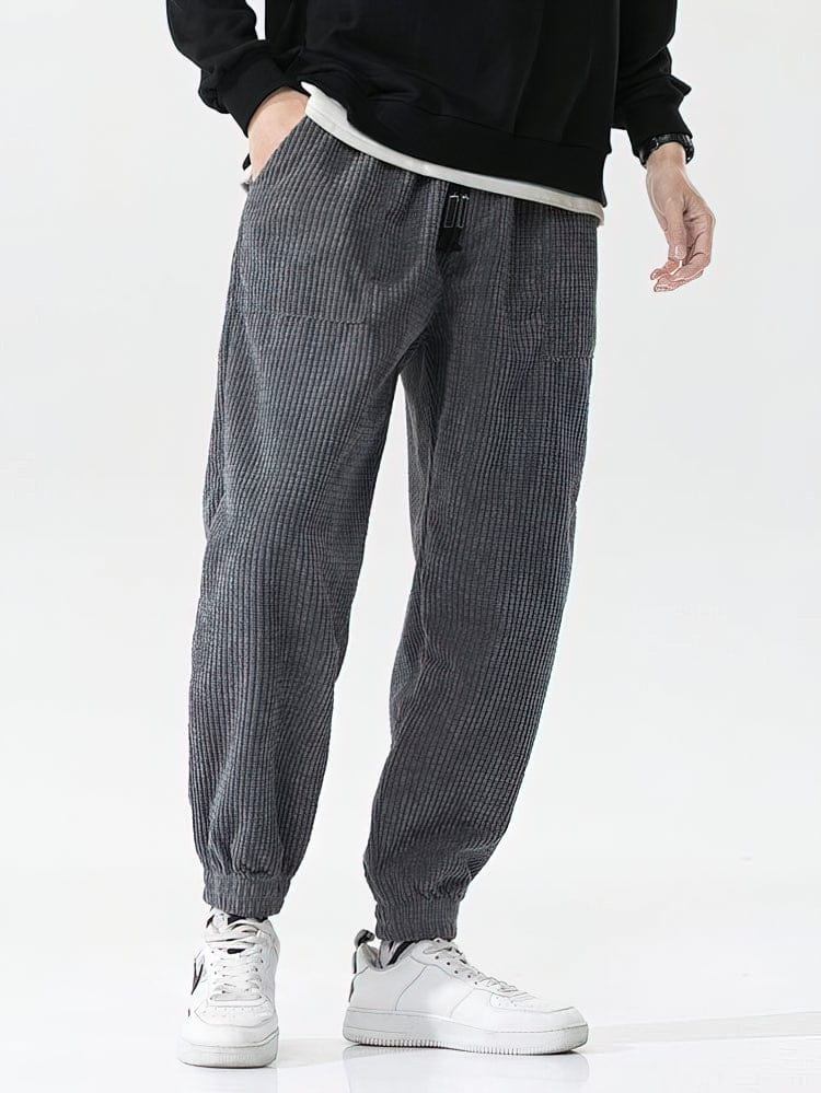 André Ferran Ribbed Corduroy Joggers