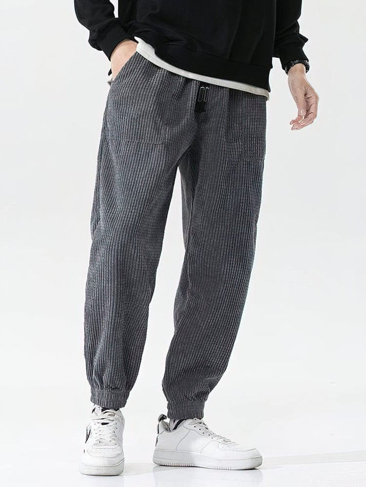 André Ferran Ribbed Corduroy Joggers